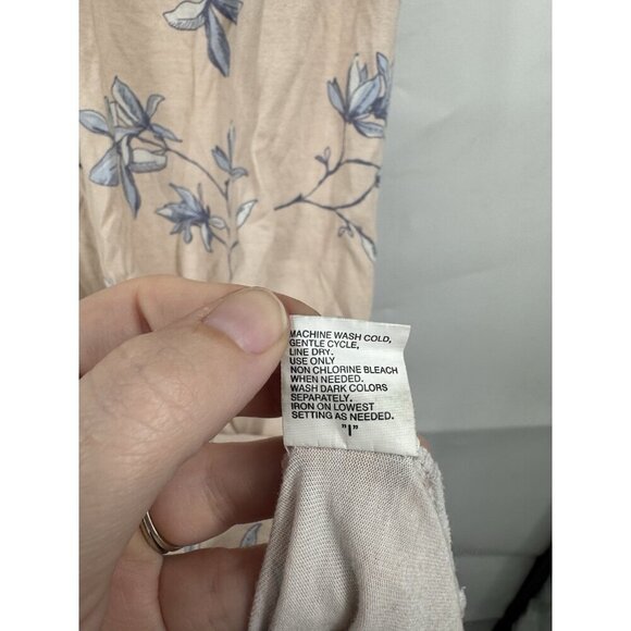 Miss Elaine Floral Mumu Sleep Night Gown Women Large Pink Loungewear Cabincore - Picture 5 of 7